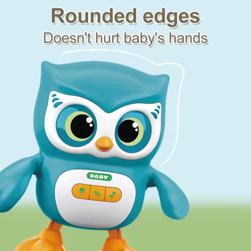 Electric toy, electric animal, dancing owl with buttons
