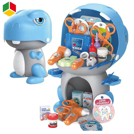 Sliding Cartoon Dinosaur Doctor