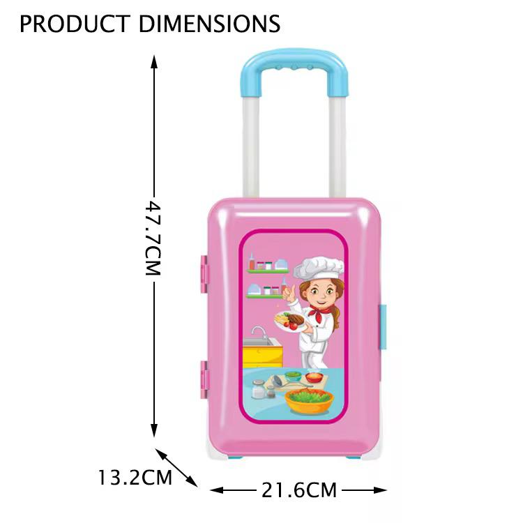 Children's playhouse trolley case toy kitchen storage box