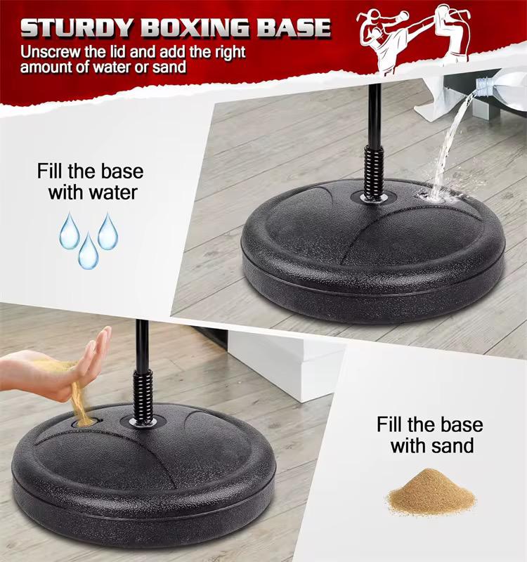 Foot pedal speed ball long tube + 22cm ball and a set of gloves