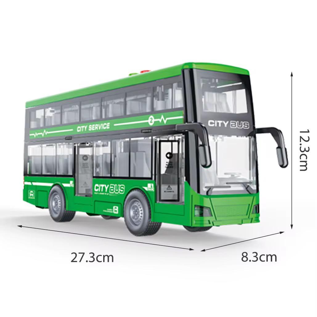 1:16 City Double-Decker Bus: Inertia, Lights, Sound, Door Opening