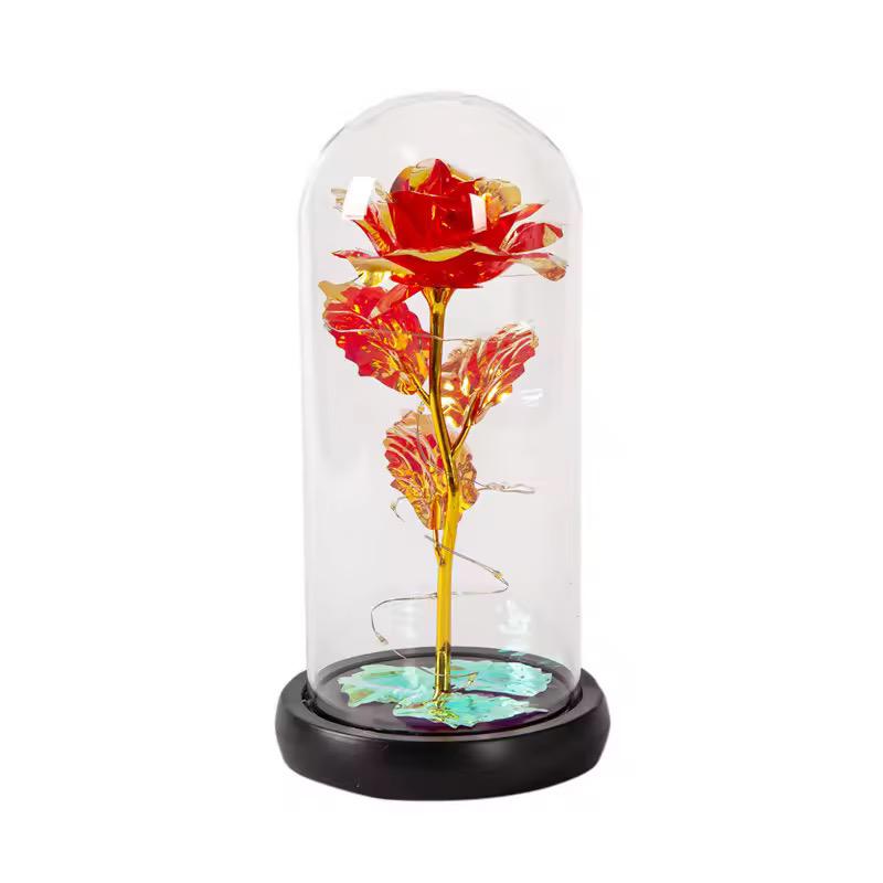 Light Up Rose In a Glass Dome