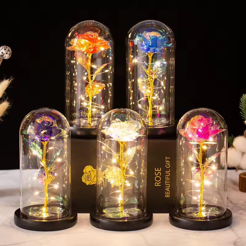 Light Up Rose In a Glass Dome