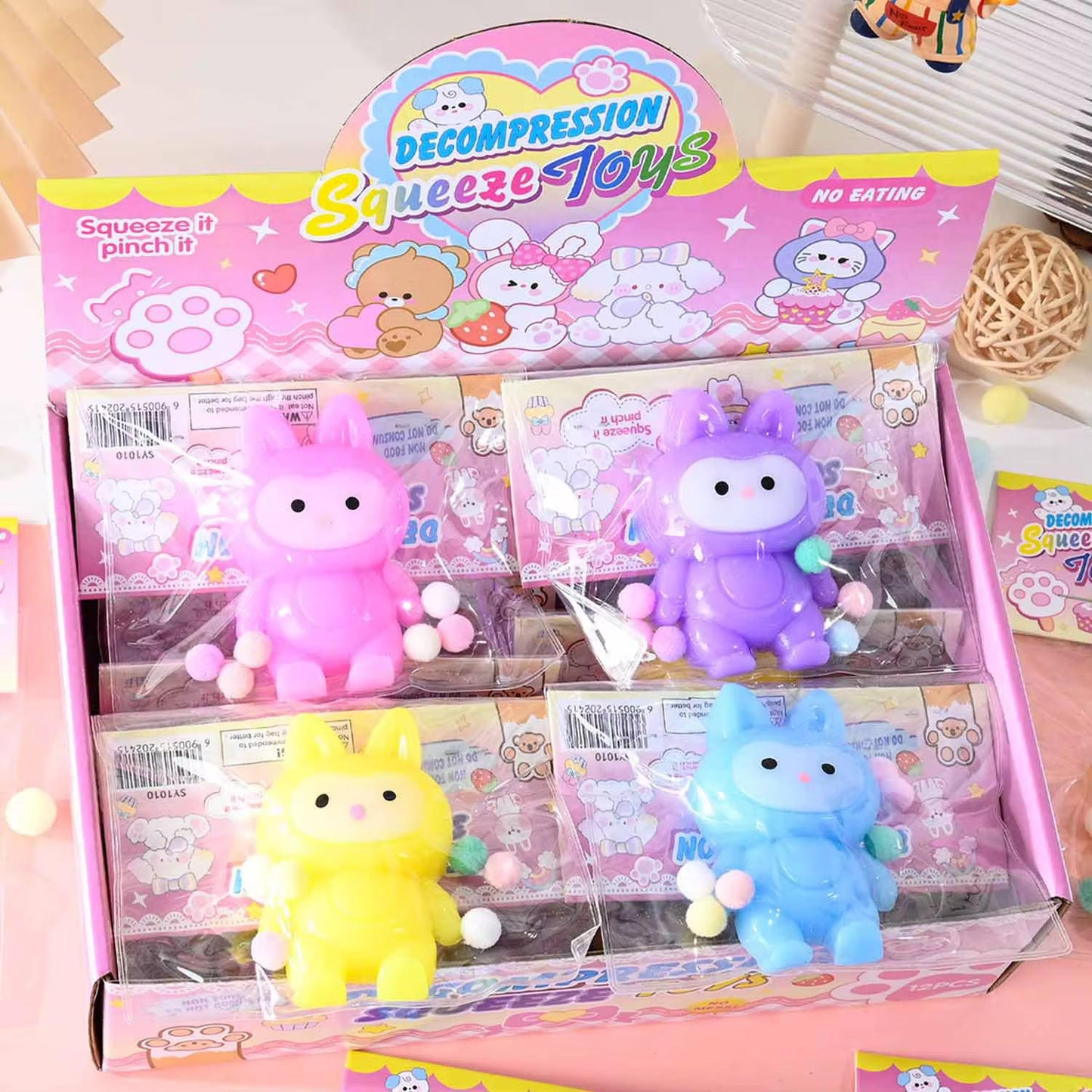 24 pcs Antistress Squishy Soft Toys