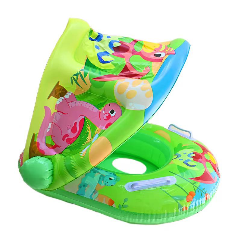 Dinosaur sunshade boat