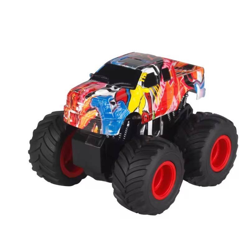 Four-wheel drive graffiti-style inertial rotation off-road vehicle tractor unit + Jeep 2 vehicles