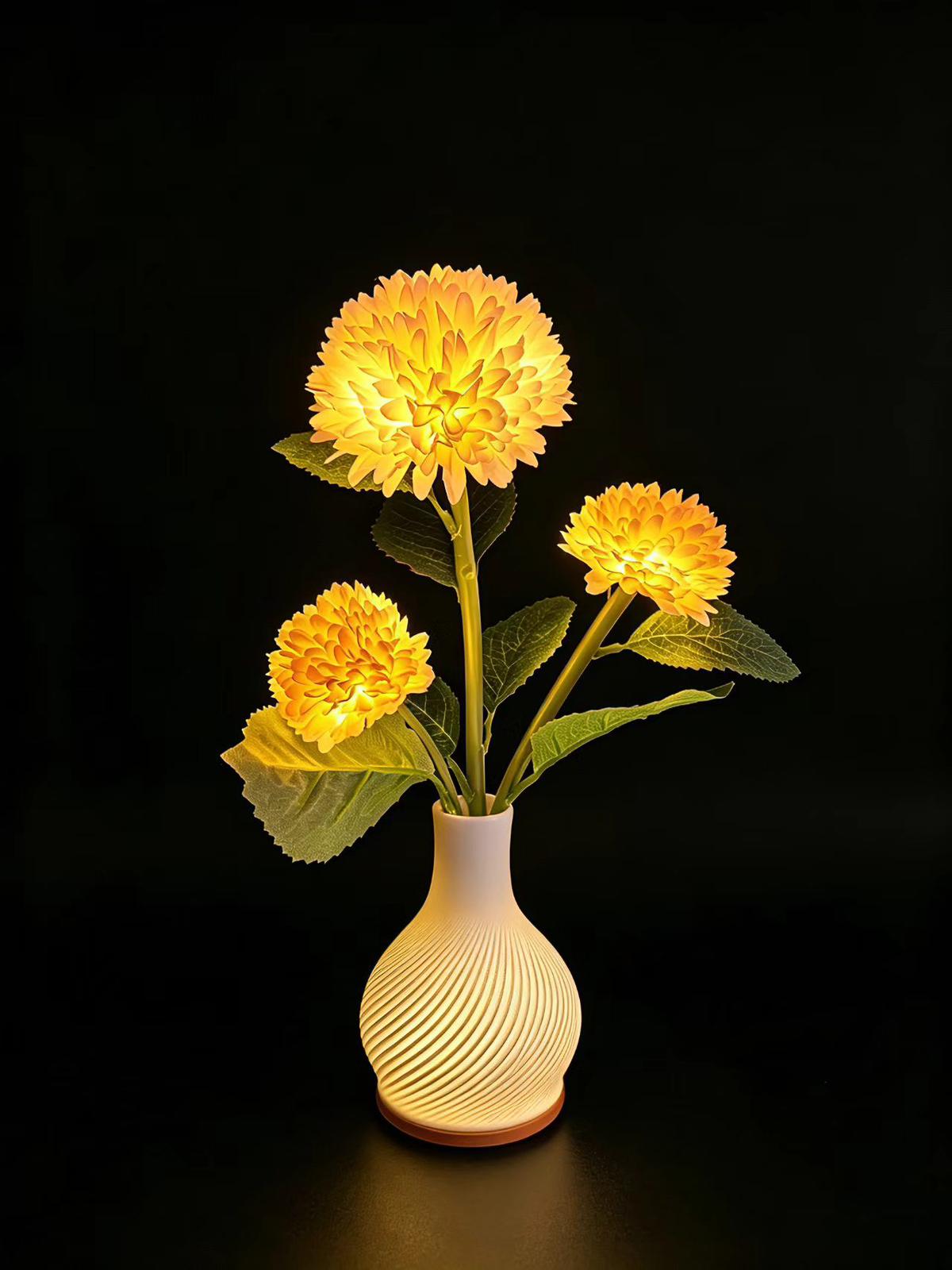 Decorative table lamp flower-like design    USB#38*13cm