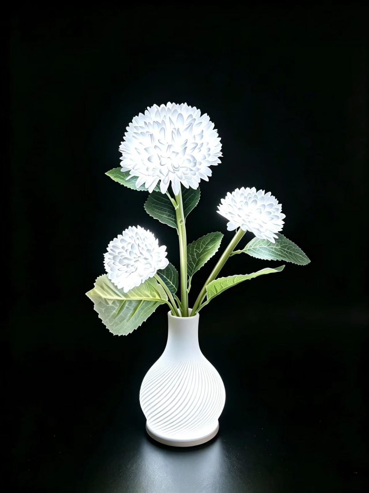 Decorative table lamp flower-like design    USB#38*13cm