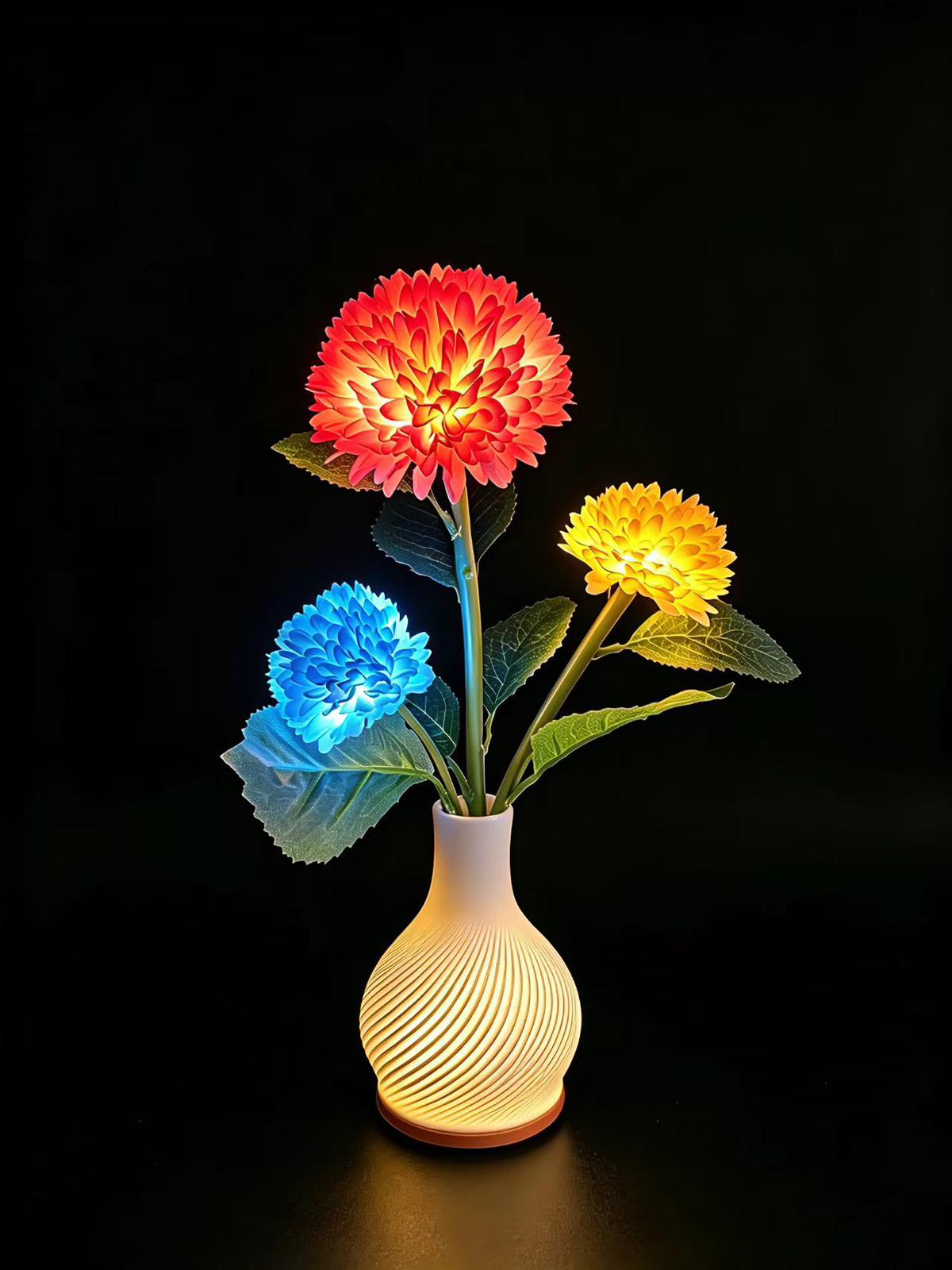 Decorative table lamp flower-like design    USB#38*13cm