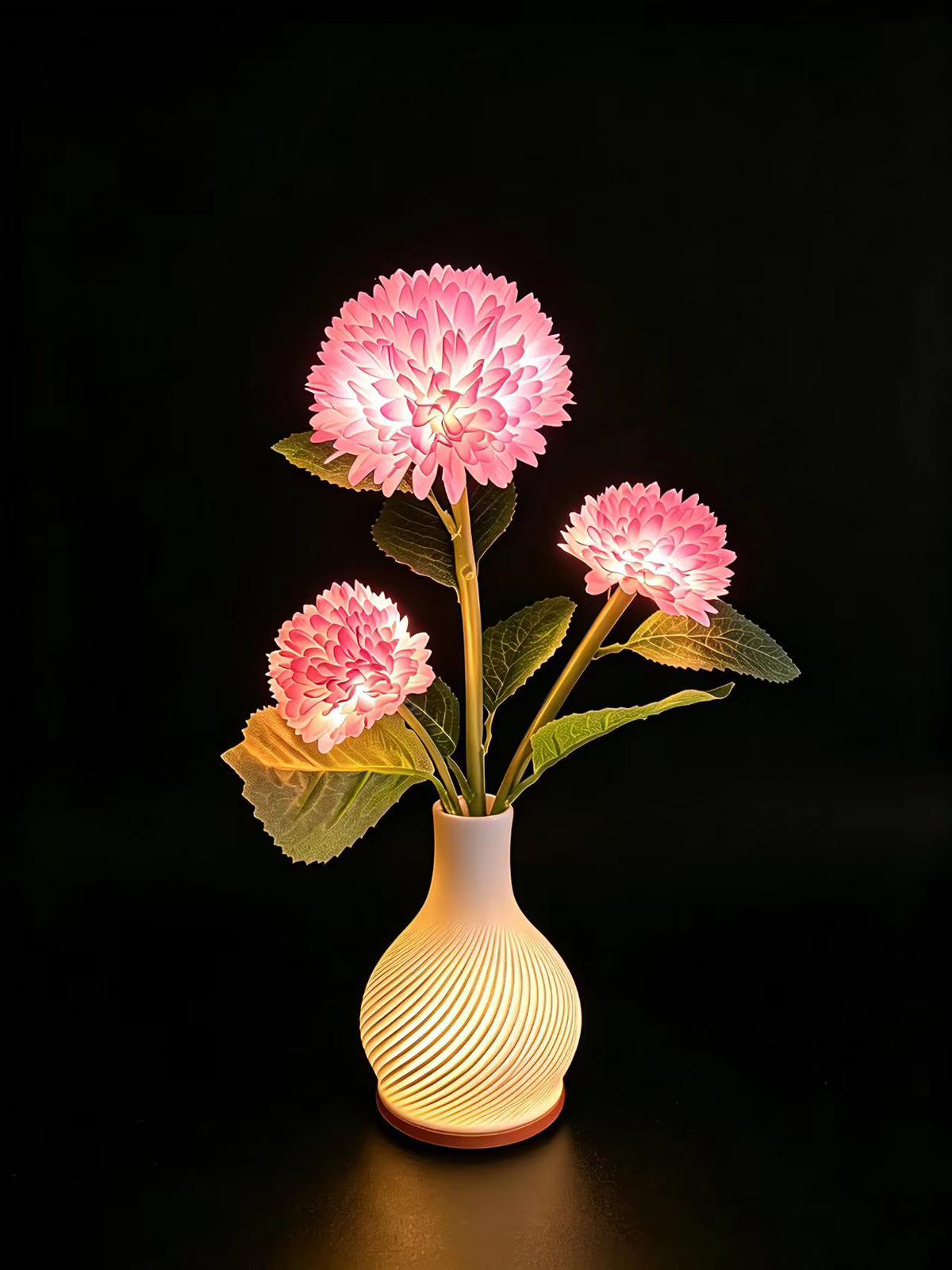 Decorative table lamp flower-like design    USB#38*13cm