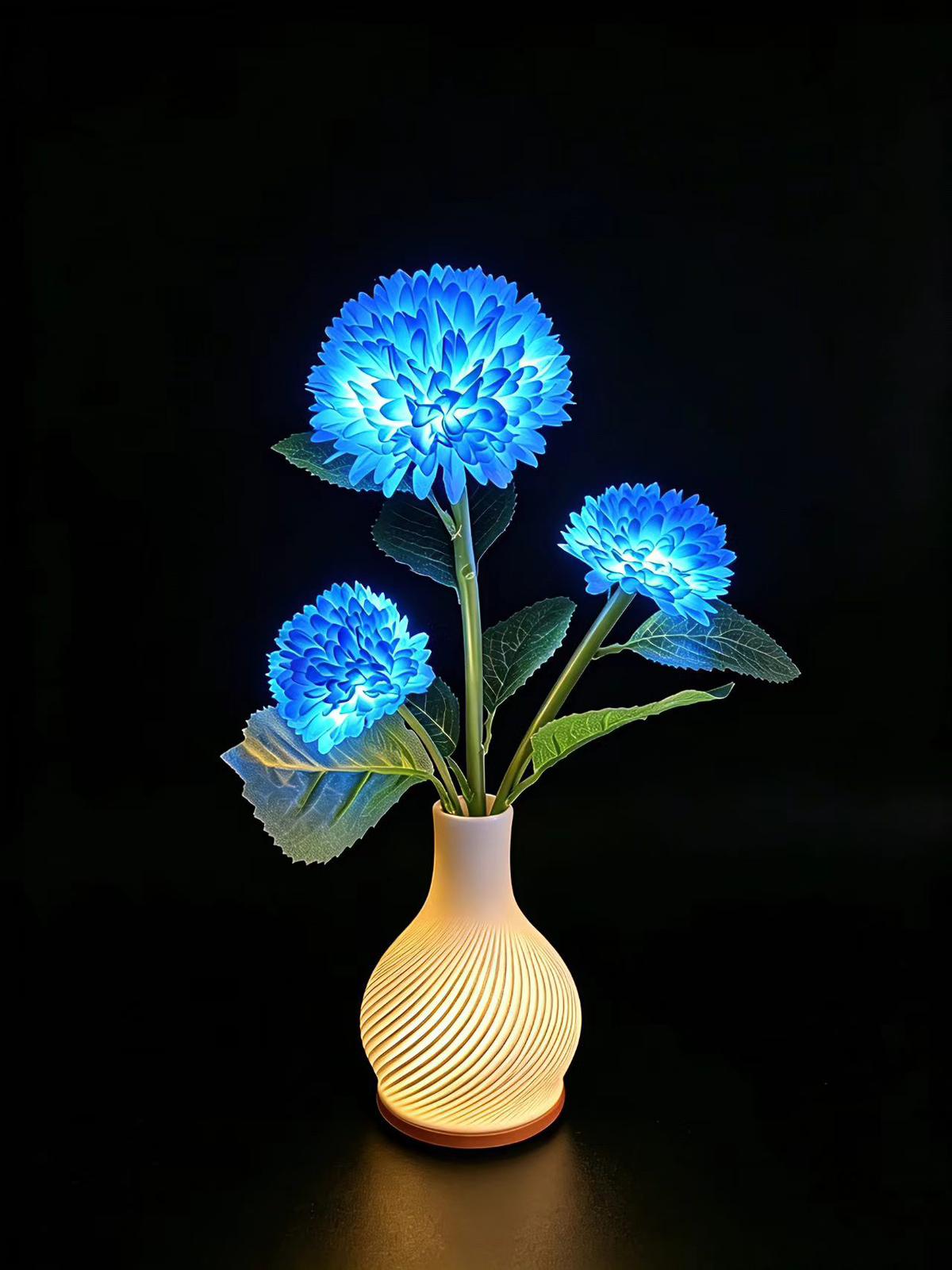 Decorative table lamp flower-like design    USB#38*13cm