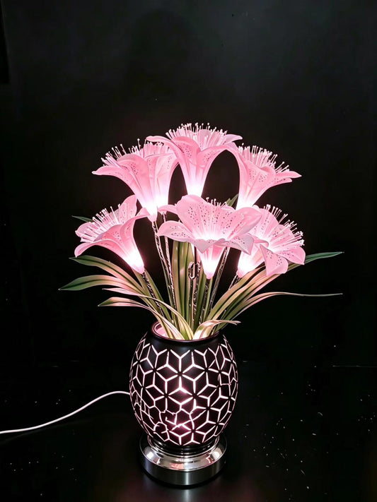 Decorative table lamp flower-like design