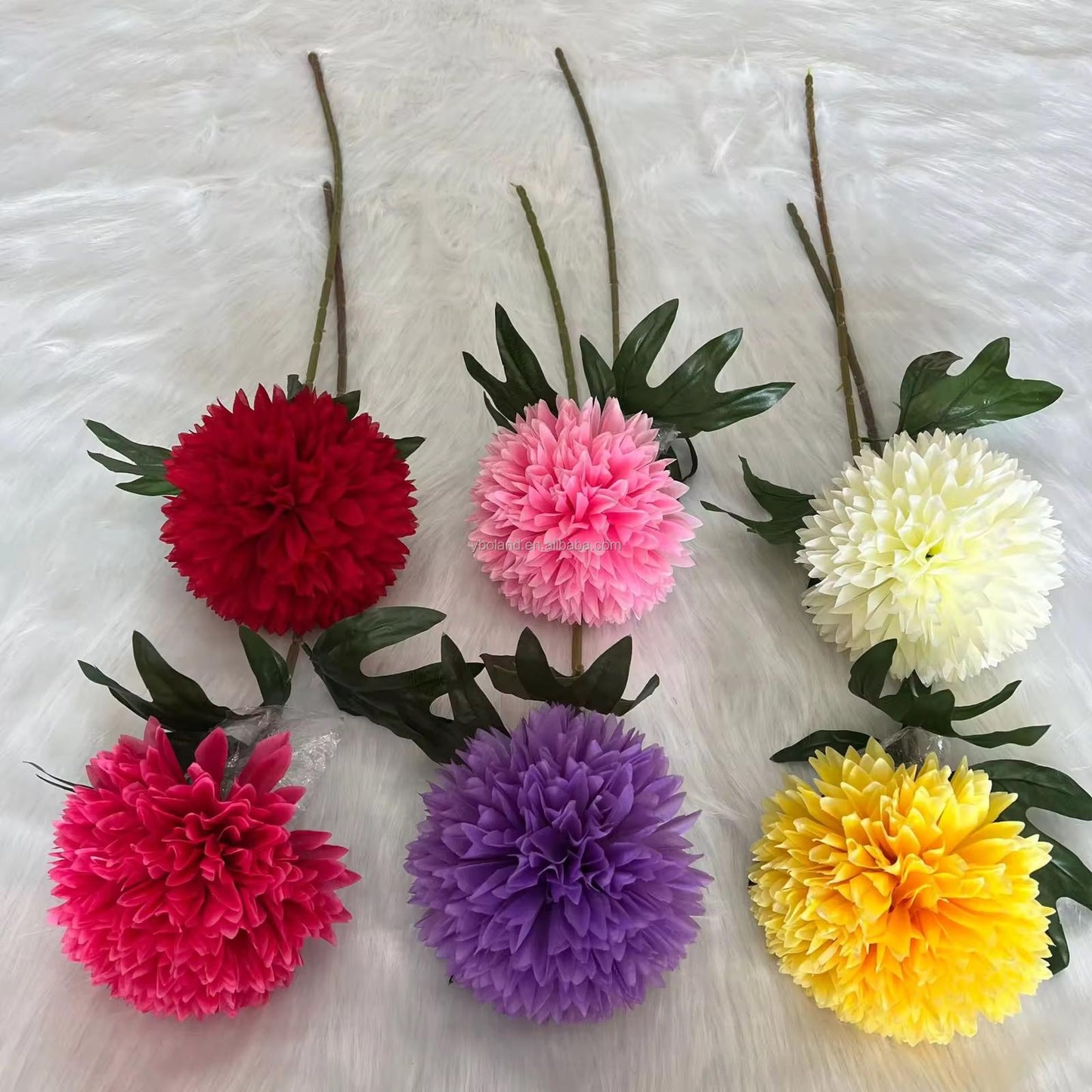 Ball Chrysanthemum Flowers 66*6CM，mix color