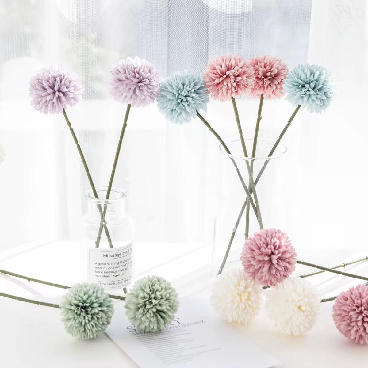 Ball Chrysanthemum Flowers 66*6CM，mix color