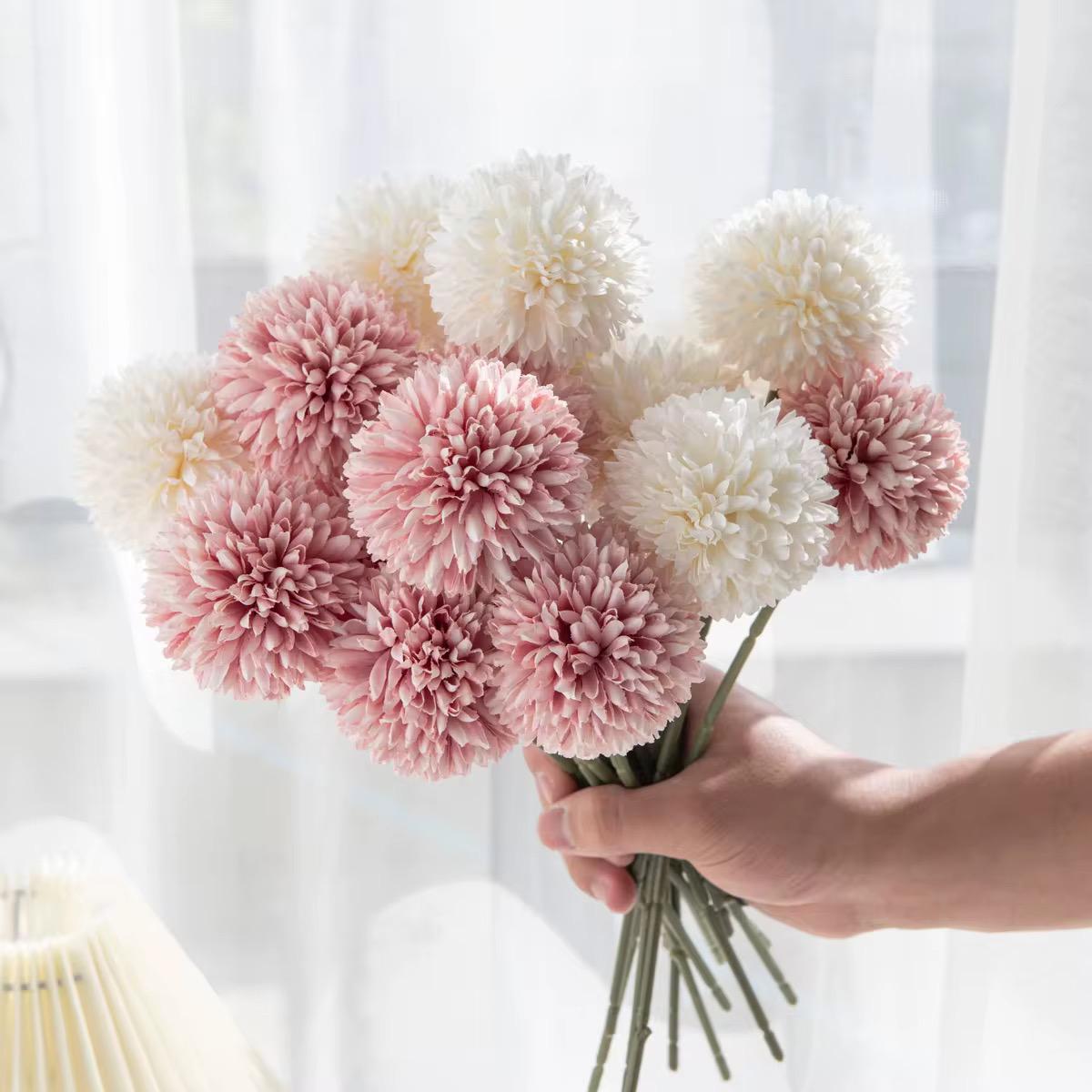Ball Chrysanthemum Flowers 66*6CM，mix color