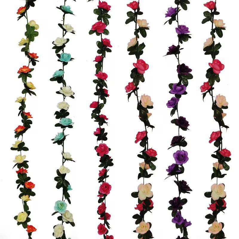 16Rose  Hanging flower（10PCS/OPP) mix color  2.3M,