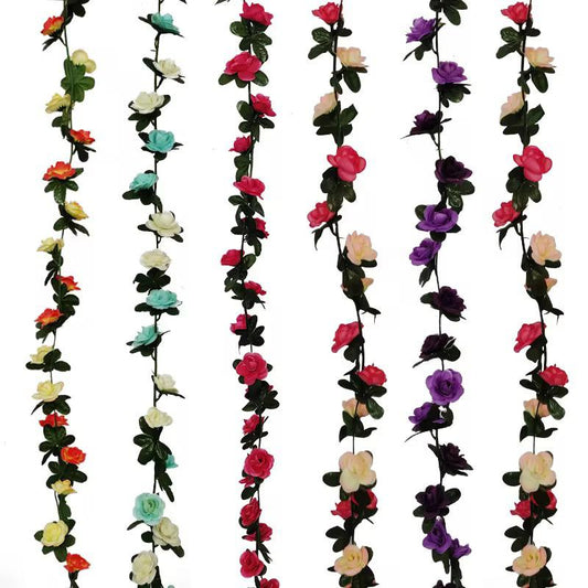 16Rose  Hanging flower（10PCS/OPP) mix color  2.3M,