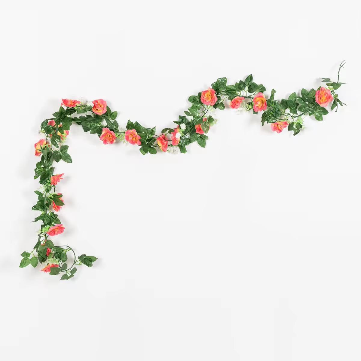 16Rose  Hanging flower（10PCS/OPP) mix color  2.3M,