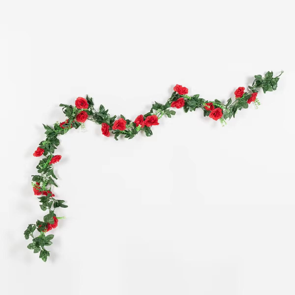 16Rose  Hanging flower（10PCS/OPP) mix color  2.3M,