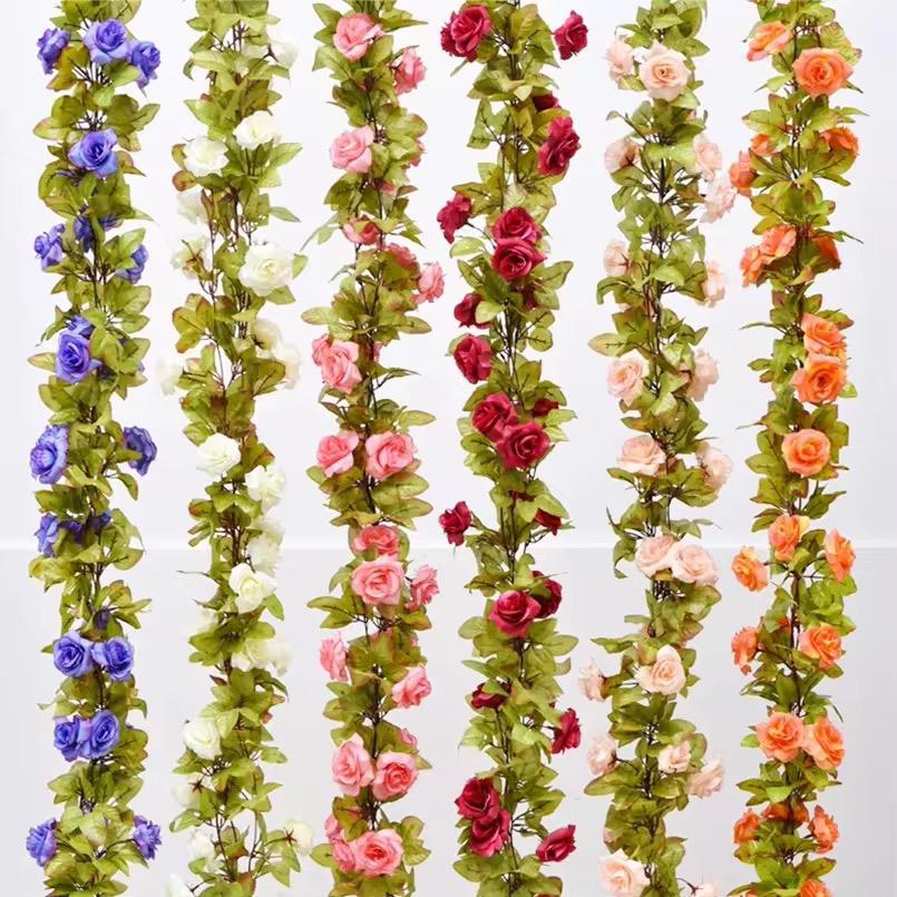 16Rose  Hanging flower（10PCS/OPP) mix color  2.3M,