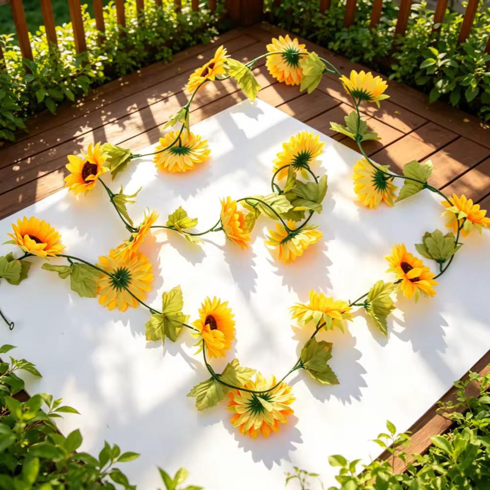 10pcs Hanging Sun Flower 2M