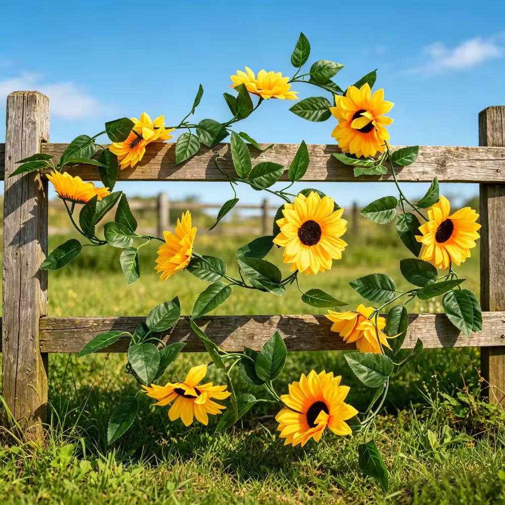 10pcs Hanging Sun Flower 2M