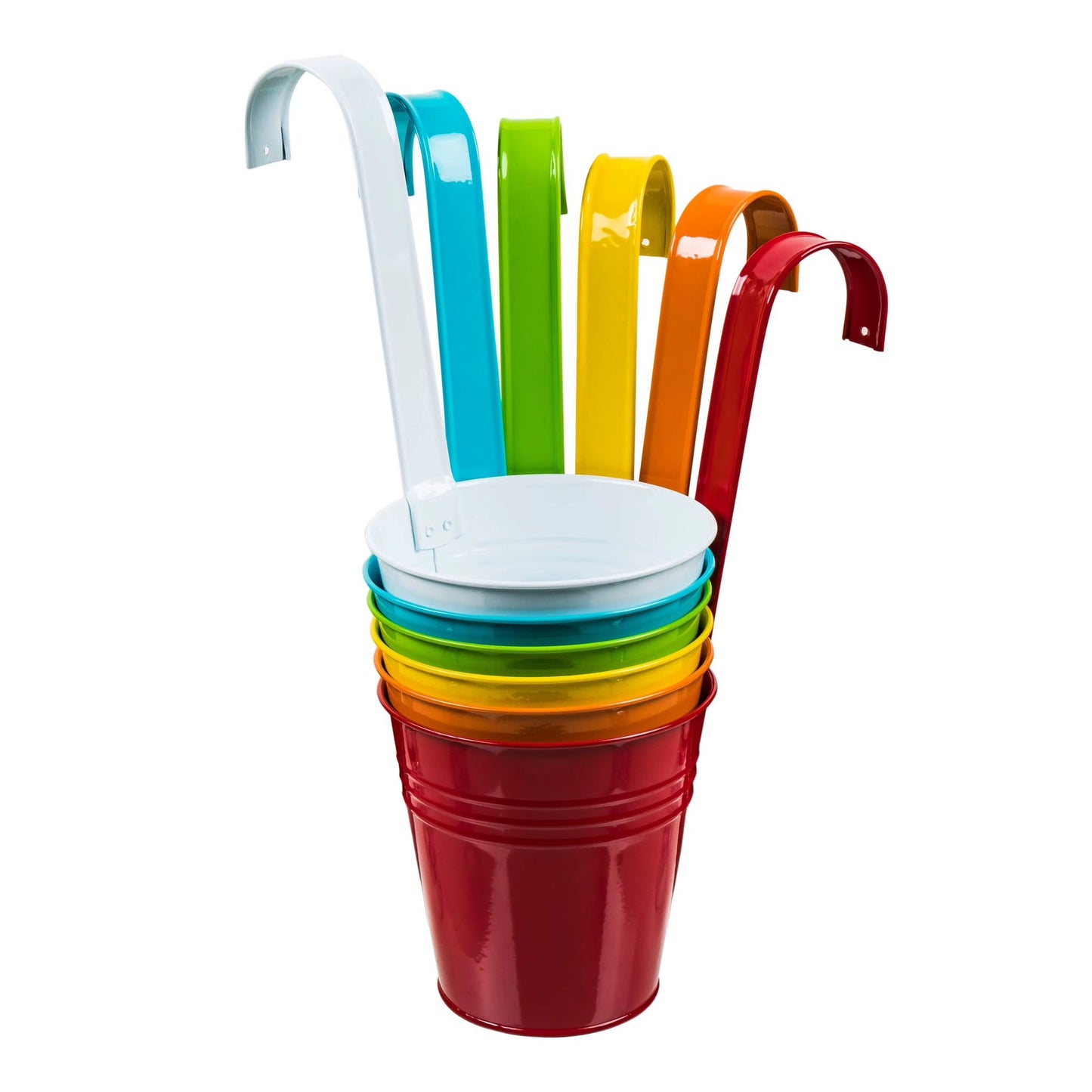 18*16CM,Metal Flower Buckets,4MIX COLOR