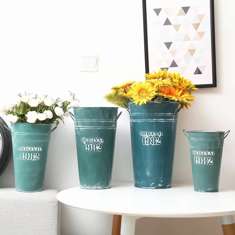 12*25CM, Metal Flower Buckets, 3MIX COLOR