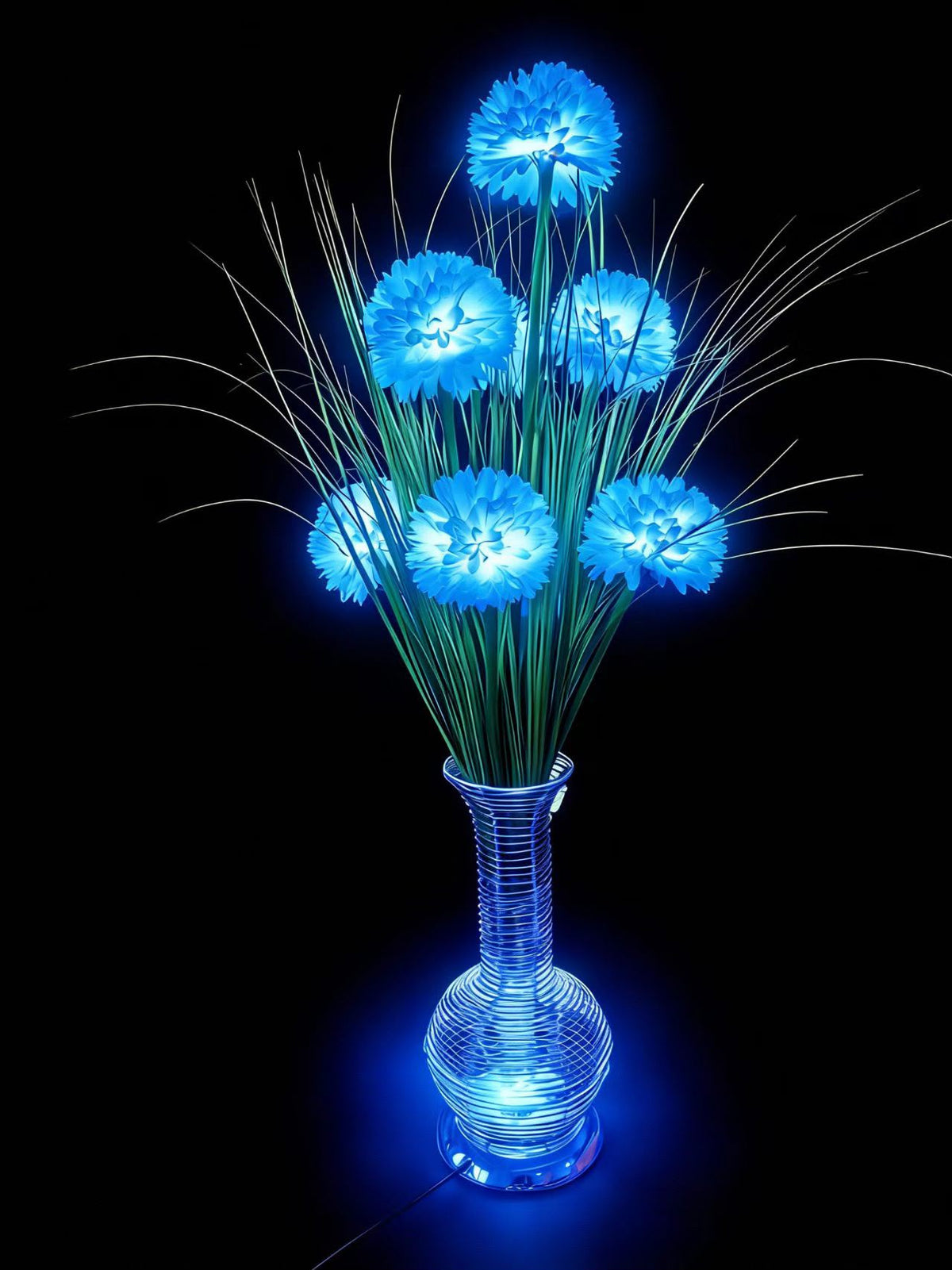 Decorative table lamp flower-like design 70cm, 5L