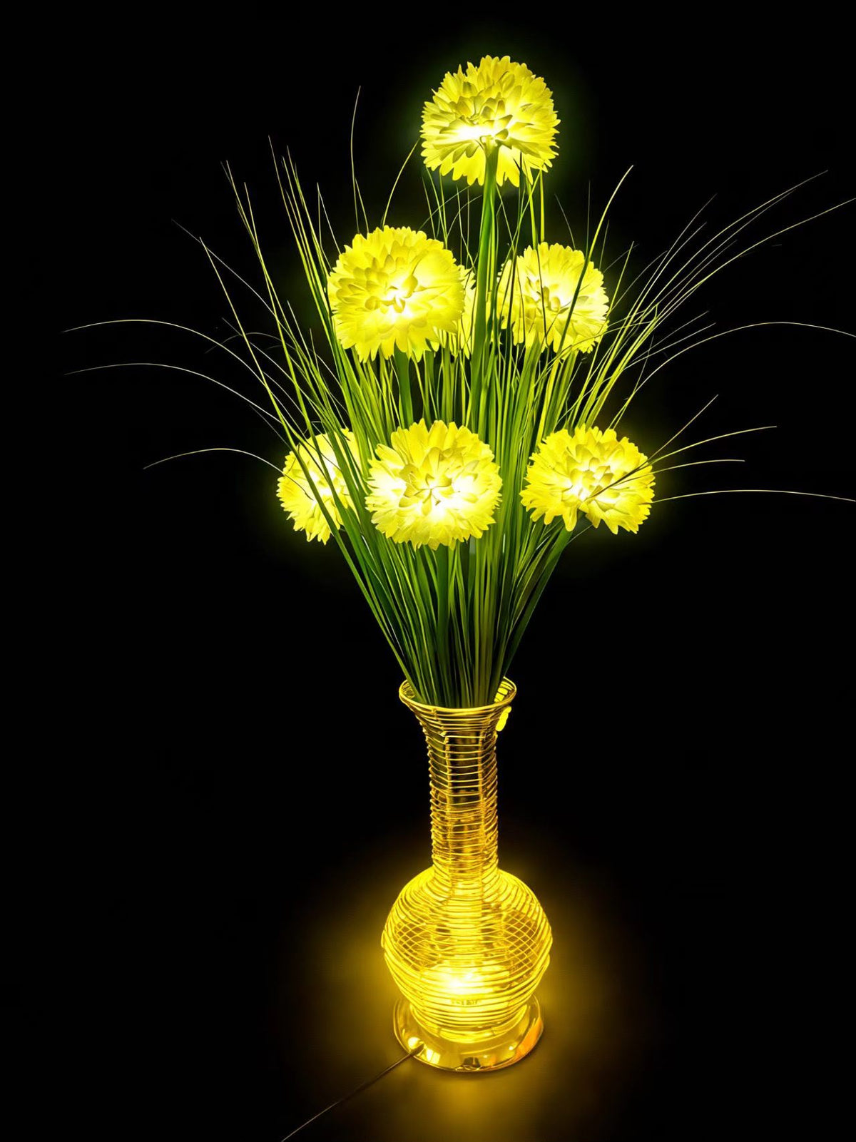 Decorative table lamp flower-like design 70cm, 5L