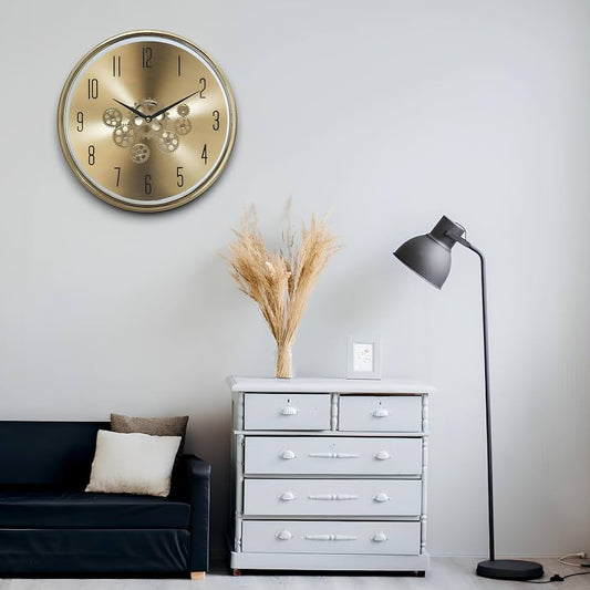 35cm Decorative Gold Wall Clock – wall clock, wholesale