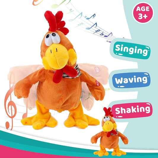 Singing Waving Chicken Plush Toy – toy, wholesale