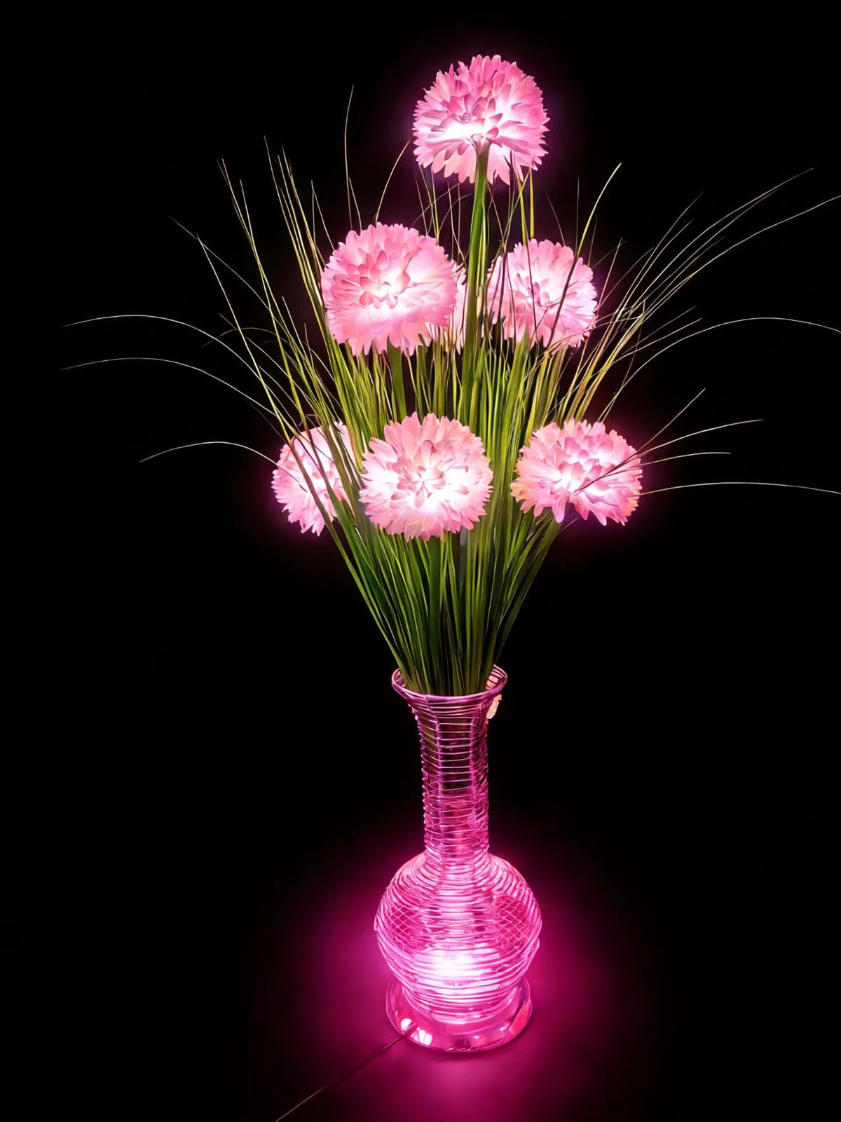 Decorative table lamp flower-like design 70cm, 5L