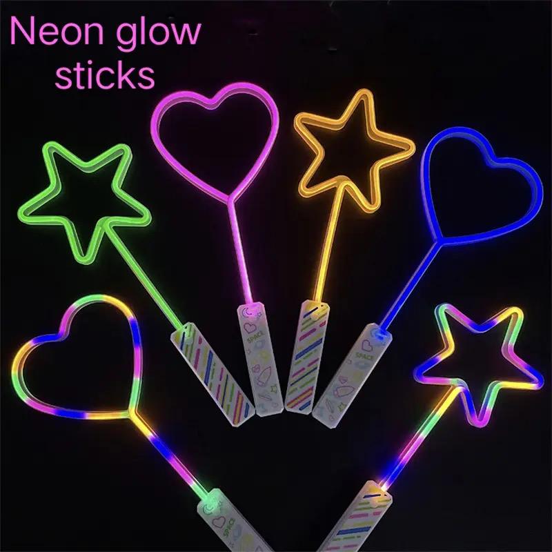 Neon solid color flash stick