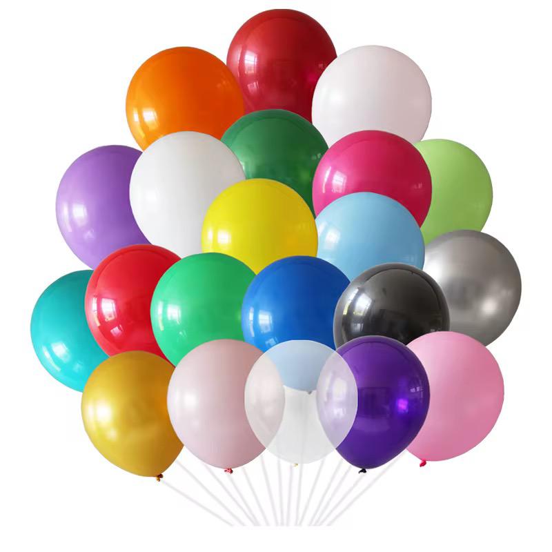 Printed 2.8g balloons, 100pcs, mixed colors
