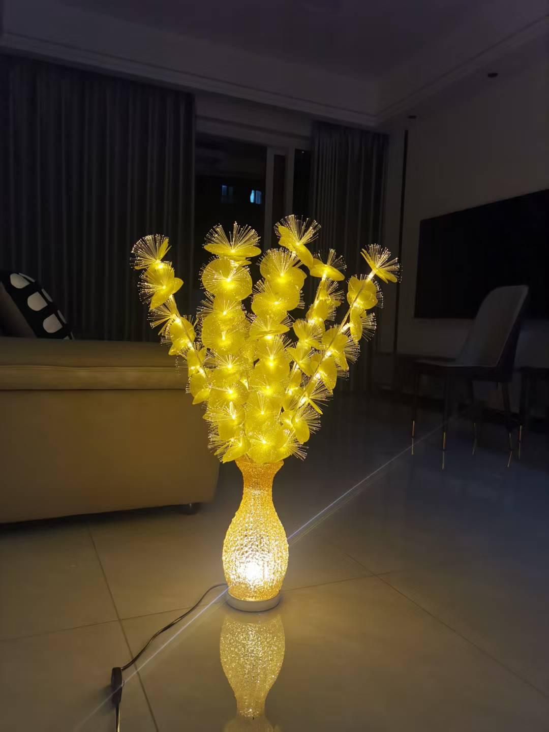 Decorative table lamp flower-like design