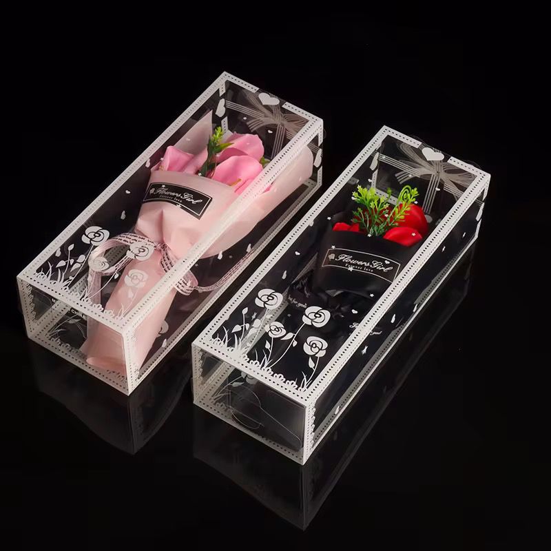 6pcs Rose  Artificial Flower light up with love heart