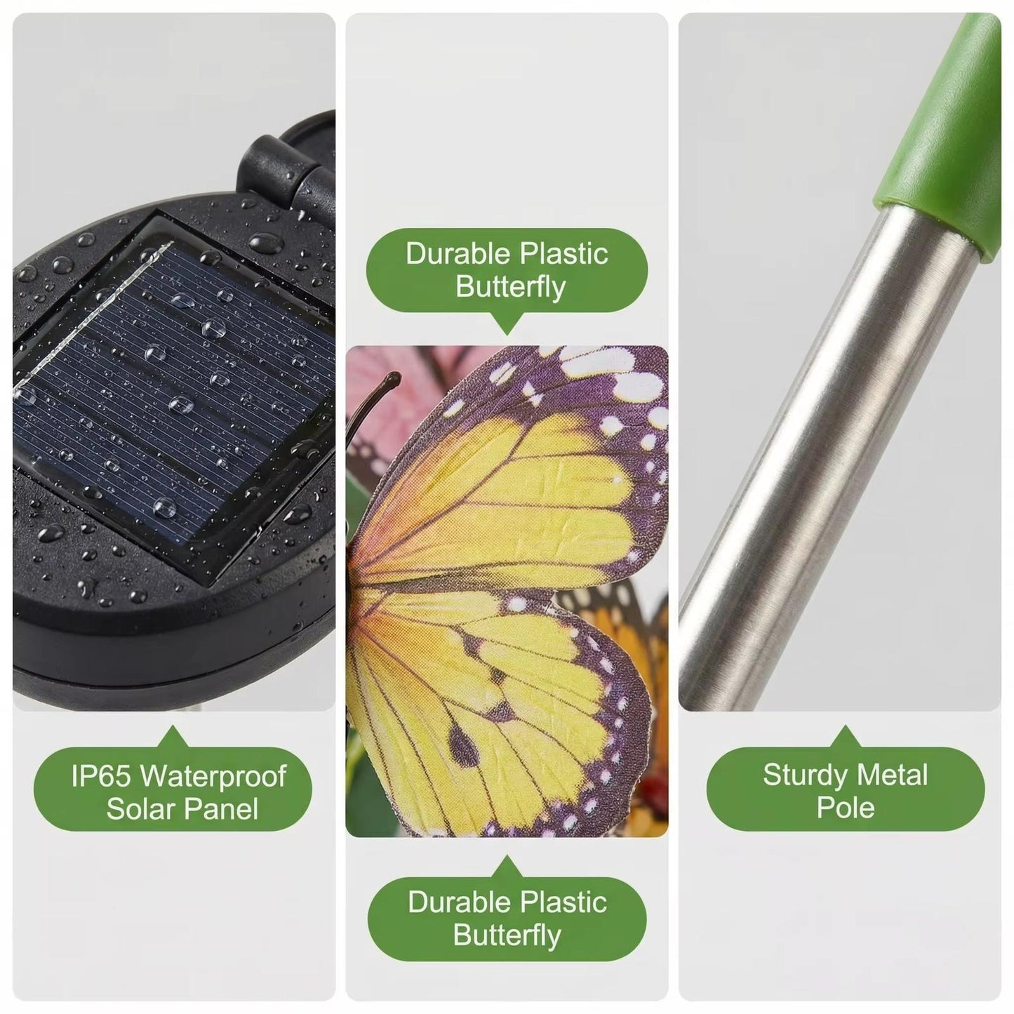 2pc SOLAR POWER Butterfly Garden Lights