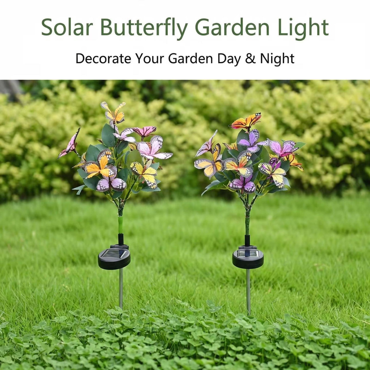 2pc SOLAR POWER Butterfly Garden Lights