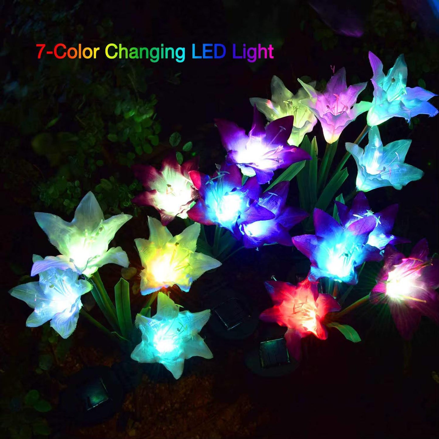 2pcs SOLAR POWER  Garden Lights (LILY)