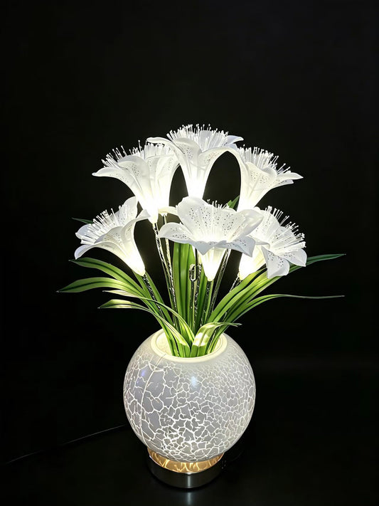 Decorative table lamp flower-like design