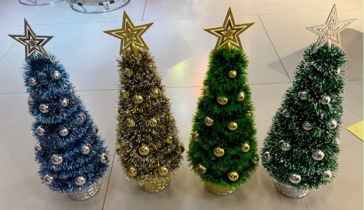 Christmas tree 48cm  4color mix
