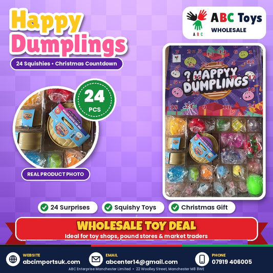 Happy Dumplings Squishy Advent Calendar - 24pcs - Christmas countdown | ABC Toys Wholesale