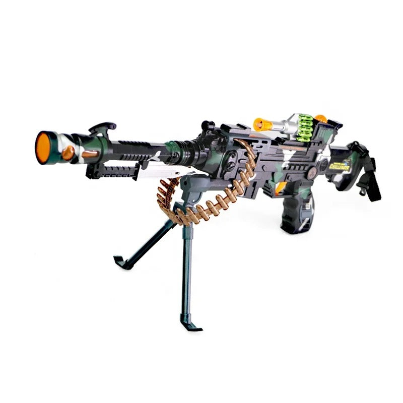 COMBAT 3 gun with SOUND, LIGHT & VIBRATION. NO LASER. Model:- DF-9218B