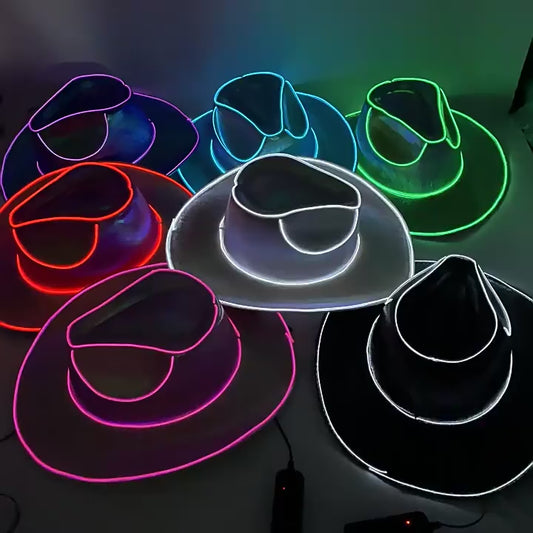 light up cowboy hats Luminous hat