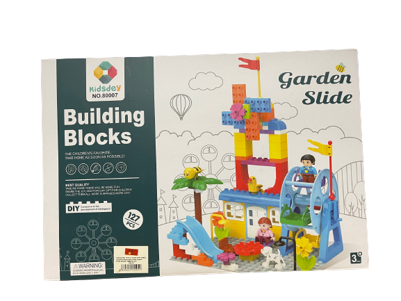 127 PCS Garden Slide Building Blocks Set