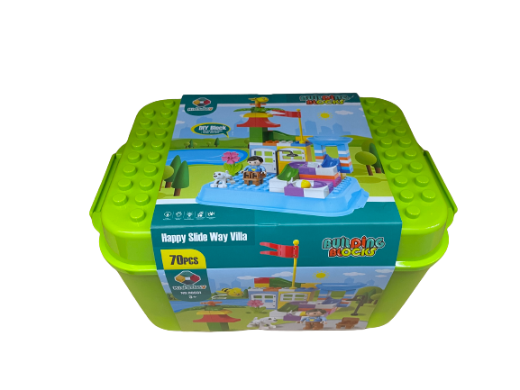 70pcs Slide way Villa Building Blocks Set.