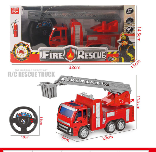 Remote Truck Car. Fire Rescue Truck.