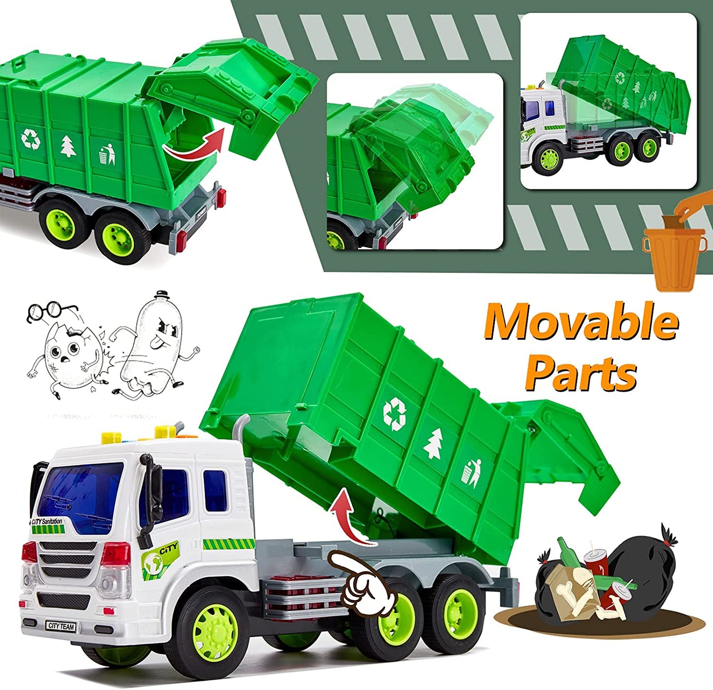 Remote Recycle Truck Car RC