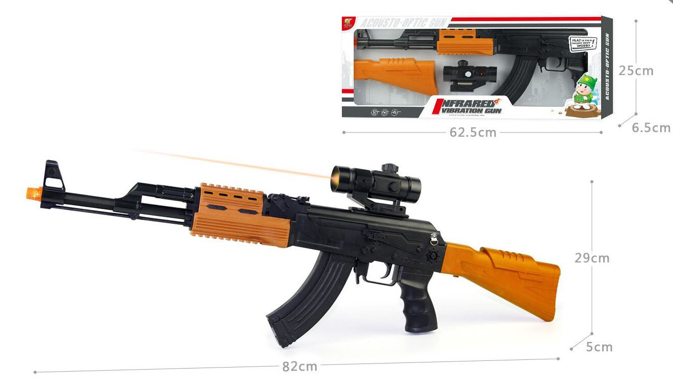 AK Gun with Laser and String ak-7744b